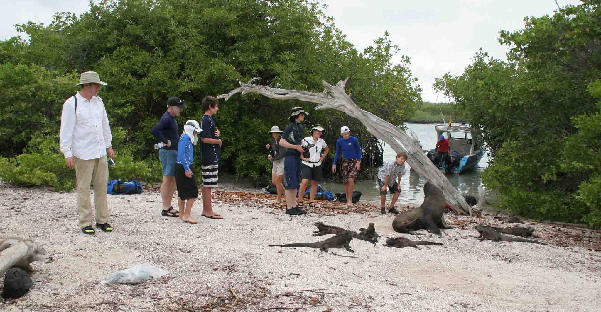 Students From Penn State Teach Galapagos Teenagers Diving Techniques for A Science Project to help The Local Community